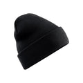 Black - Front - Beechfield Unisex Adult Original Polylana Cuffed Beanie