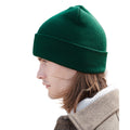 Bottle Green - Back - Beechfield Unisex Adult Original Polylana Cuffed Beanie
