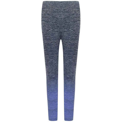 Navy-Blue Marl - Front - Tombo Womens-Ladies Fade Seamless Leggings