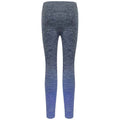 Navy-Blue Marl - Back - Tombo Womens-Ladies Fade Seamless Leggings