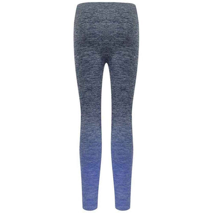 Navy-Blue Marl - Back - Tombo Womens-Ladies Fade Seamless Leggings
