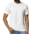 White - Side - Gildan Mens Softstyle T-Shirt