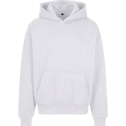 White - Front - Build Your Brand Mens Oversized Hoodie