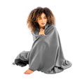 Grey - Side - Result Genuine Recycled Fleece Recycled Blanket