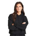 Deep Black - Side - Awdis Womens-Ladies Recycled Polyester Relaxed Fit Hoodie
