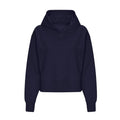 New French Navy - Front - Awdis Womens-Ladies Recycled Polyester Relaxed Fit Hoodie