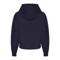 New French Navy - Back - Awdis Womens-Ladies Recycled Polyester Relaxed Fit Hoodie