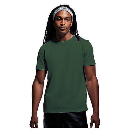 Forest Green - Back - Anthem Unisex Adult Midweight Organic T-Shirt