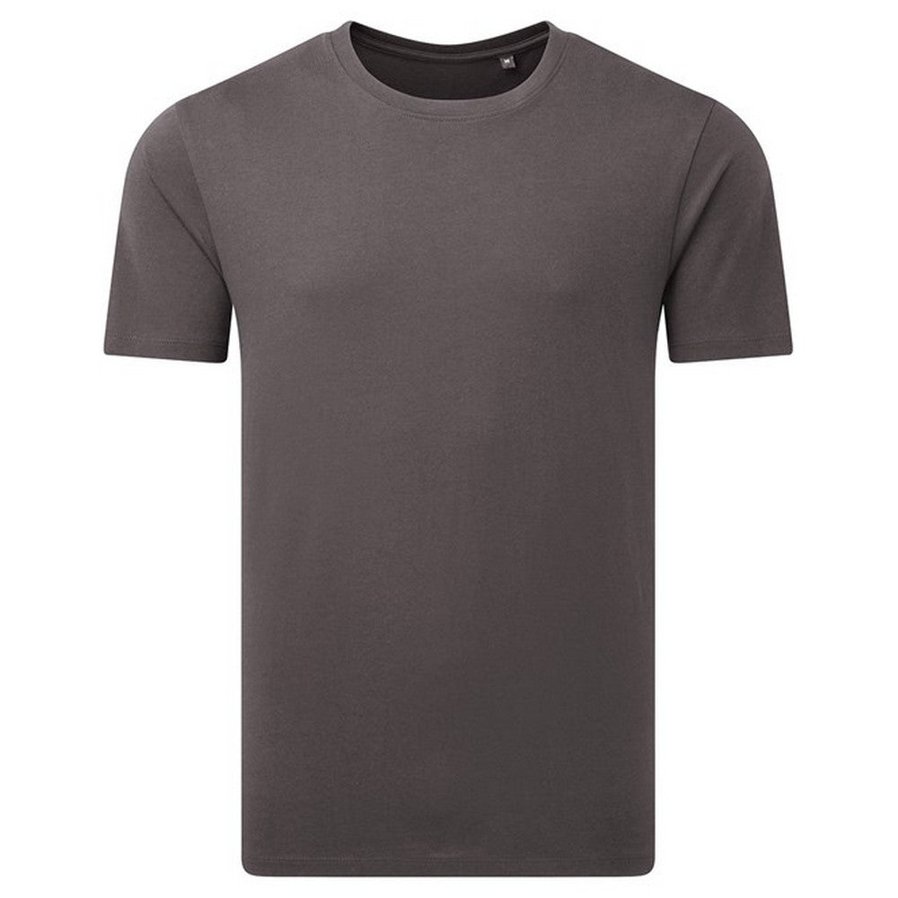 Charcoal - Front - Anthem Unisex Adult Midweight Organic T-Shirt