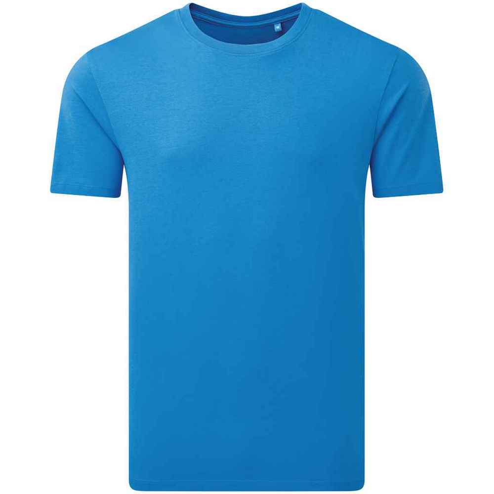 Sapphire Blue - Front - Anthem Unisex Adult Midweight Organic T-Shirt