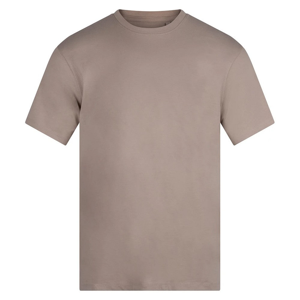 Stone - Front - Anthem Unisex Adult Midweight Organic T-Shirt