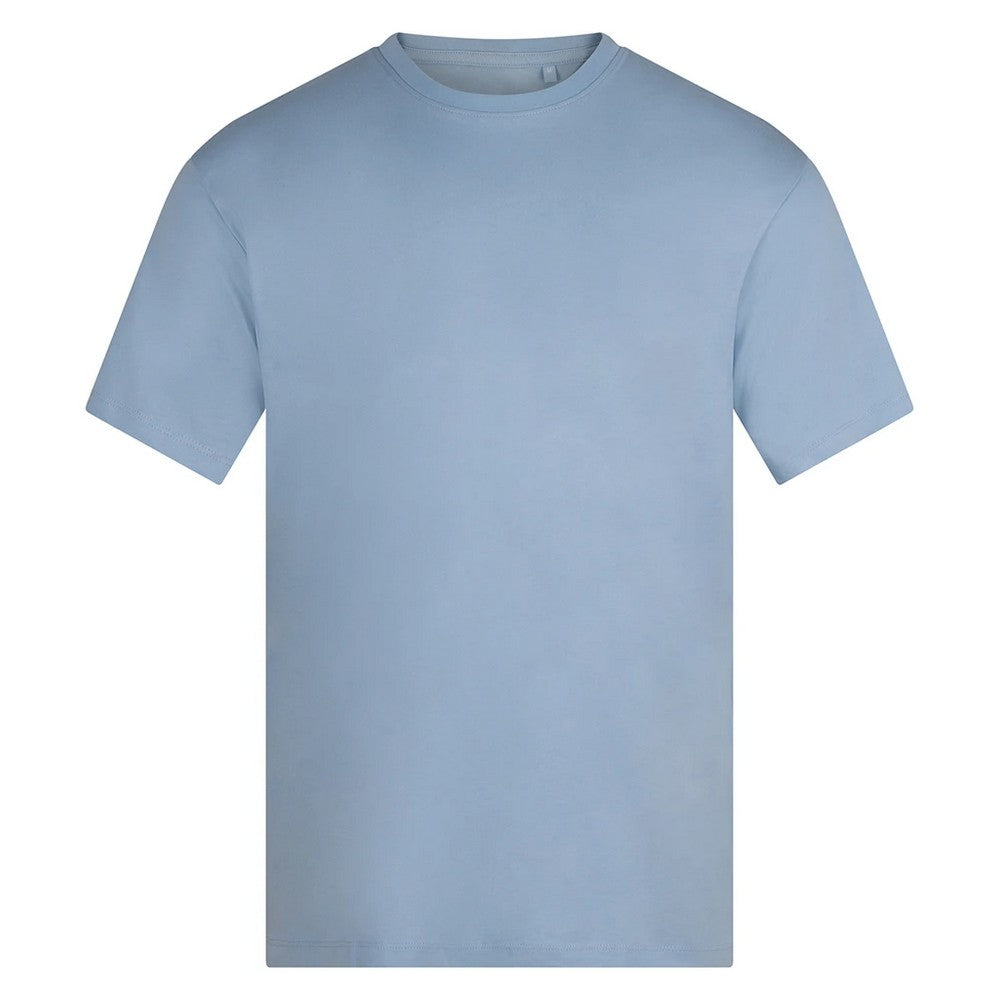 Light Blue - Front - Anthem Unisex Adult Midweight Organic T-Shirt