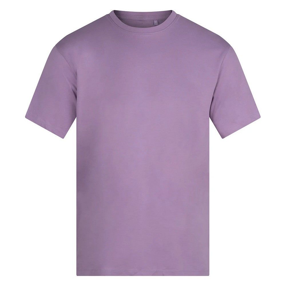 Lavender - Front - Anthem Unisex Adult Midweight Organic T-Shirt