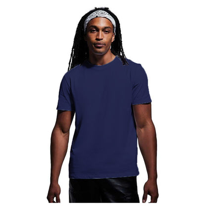 Navy - Back - Anthem Unisex Adult Midweight Organic T-Shirt