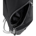 Black - Back - Bagbase Athleisure Drawstring Bag