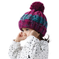 Winter Berries - Lifestyle - Beechfield Childrens-Kids Corkscrew Pom Pom Beanie