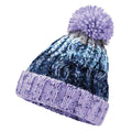 Lavender Fizz - Side - Beechfield Childrens-Kids Corkscrew Pom Pom Beanie