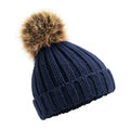 Light Grey - Back - Beechfield Baby Pom Pom Chunky Beanie