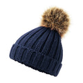 Light Grey - Side - Beechfield Baby Pom Pom Chunky Beanie