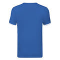 Royal Blue-White - Back - Fruit of the Loom Mens Ringer Contrast T-Shirt