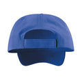 Royal Blue-White - Back - Result Headwear Unisex Adult Memphis Brushed Cotton Low Profile Cap