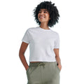 White - Back - SF Womens-Ladies Boxy Crop T-Shirt