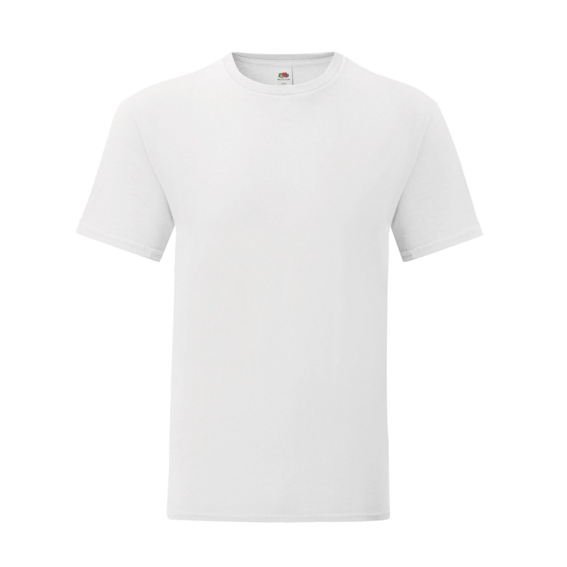 White - Front - Fruit of the Loom Mens Iconic T-Shirt