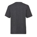 Dark Heather Grey - Back - Fruit of the Loom Childrens-Kids Valueweight T-Shirt