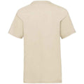 Natural - Back - Fruit of the Loom Childrens-Kids Valueweight T-Shirt