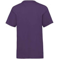 Purple - Back - Fruit of the Loom Childrens-Kids Valueweight T-Shirt