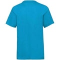 Azure Blue - Back - Fruit of the Loom Childrens-Kids Valueweight T-Shirt