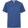 Retro Heather Royal - Front - Fruit of the Loom Childrens-Kids Valueweight T-Shirt