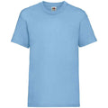 Sky Blue - Front - Fruit of the Loom Childrens-Kids Valueweight T-Shirt