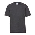 Dark Heather Grey - Front - Fruit of the Loom Childrens-Kids Valueweight T-Shirt