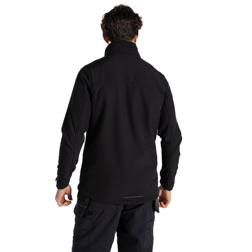 Black - Back - Craghoppers Mens Whitby Soft Shell Jacket