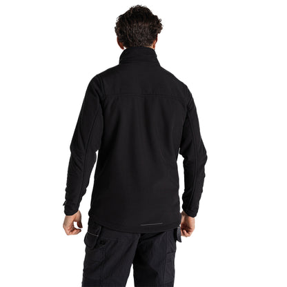 Black - Back - Craghoppers Mens Whitby Soft Shell Jacket