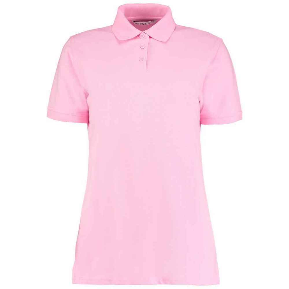 Pink - Front - Kustom Kit Womens-Ladies Superwash 60C Polo Shirt