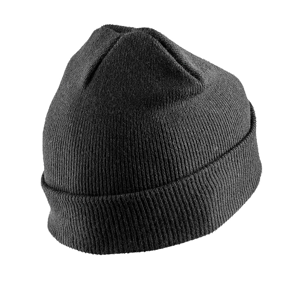 Black - Back - Result Unisex Adult Double Knit Printable Beanie