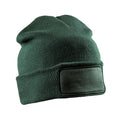 Bottle Green - Front - Result Unisex Adult Double Knit Printable Beanie
