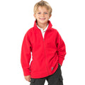 Red - Back - Result Core Childrens-Kids Fleece Jacket