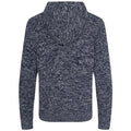 Navy-Heather Grey - Back - Awdis Unisex Adult Iguazu Knitted Hoodie