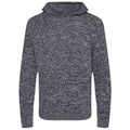 Heather-Charcoal - Front - Awdis Unisex Adult Iguazu Knitted Hoodie