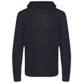 Charcoal-Black - Front - Awdis Unisex Adult Iguazu Knitted Hoodie