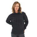 Charcoal-Black - Back - Awdis Unisex Adult Iguazu Knitted Hoodie