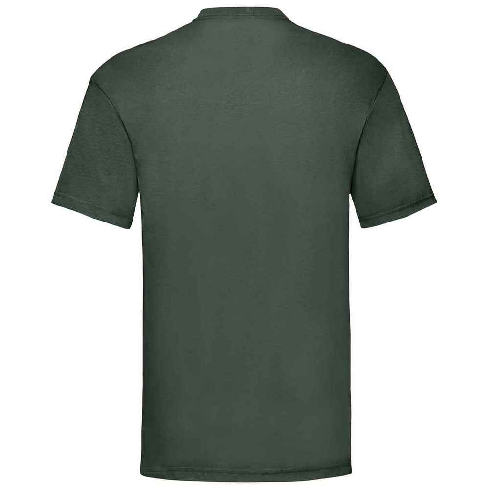 Bottle Green - Back - Fruit Of The Loom Mens Valueweight T-Shirt