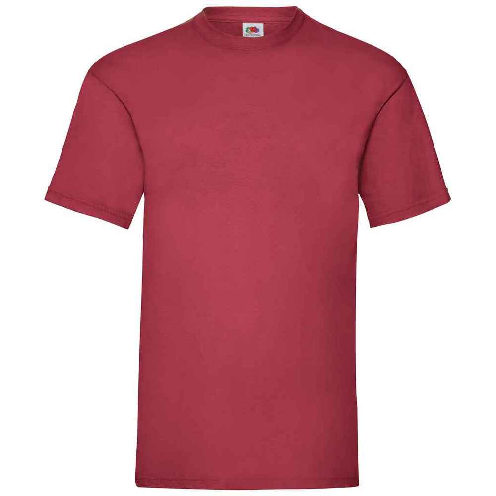 Brick Red - Back - Fruit of the Loom Mens Valueweight T-Shirt