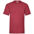 Brick Red - Back - Fruit of the Loom Mens Valueweight T-Shirt