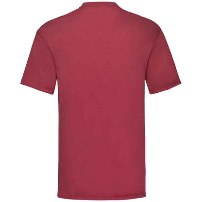 Brick Red - Side - Fruit Of The Loom Mens Valueweight T-Shirt