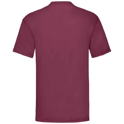 Burgundy - Back - Fruit Of The Loom Mens Valueweight T-Shirt