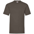 Chocolate - Back - Fruit of the Loom Mens Valueweight T-Shirt